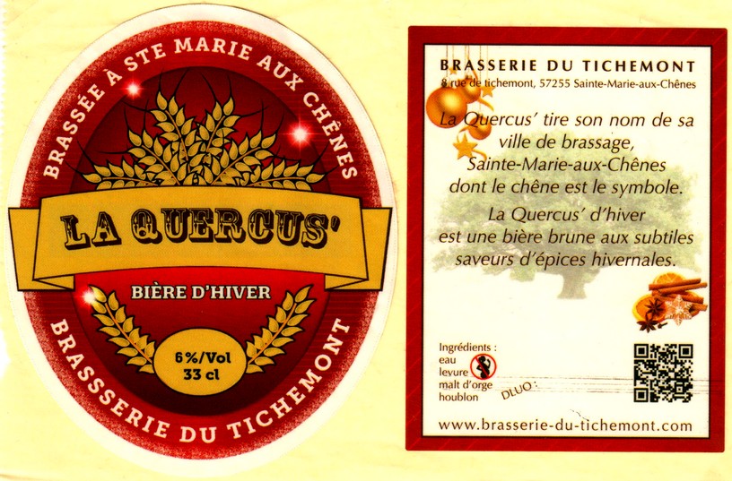 etiquette BRASSERIE DU TICHEMONT 19