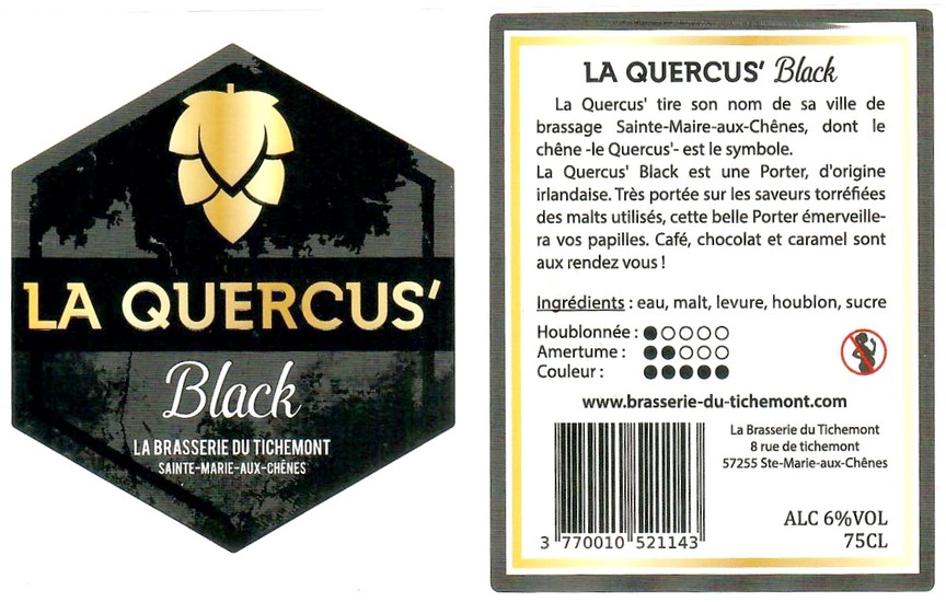 Etiquette BRASSERIE DU TICHEMONT 22