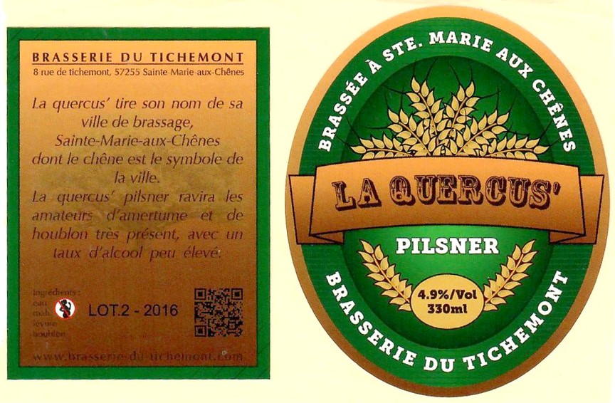 Etiquette BRASSERIE DU TICHEMONT 26