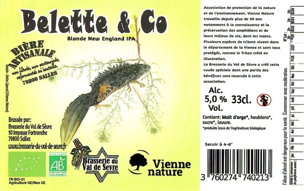 Etiquette BRASSERIE DU VAL DE SEVRE 16