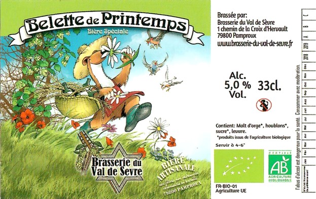 Etiquette BRASSERIE DU VAL DE SEVRE 34