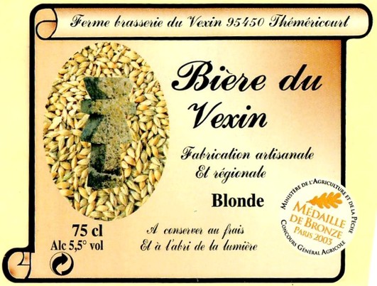 Etiquette BRASSERIE DU VEXIN 10