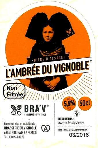 etiquette BRASSERIE DU VIGNOBLE 04