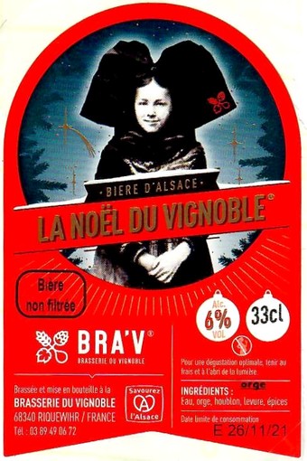 etiquette BRASSERIE DU VIGNOBLE 14