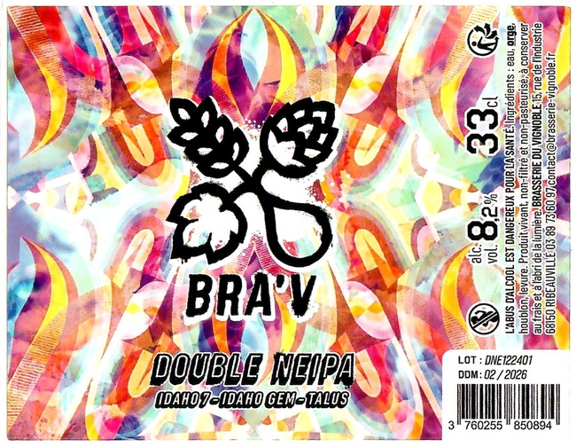 Etiquette BRASSERIE DU VIGNOBLE 54