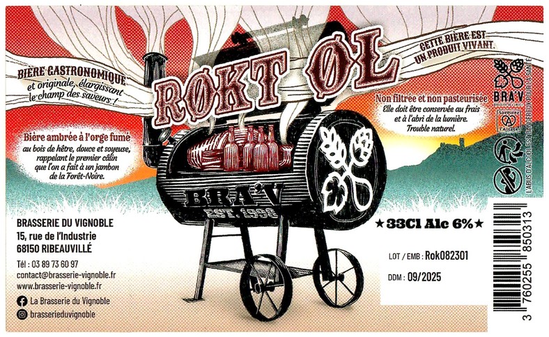 Etiquette BRASSERIE DU VIGNOBLE 57