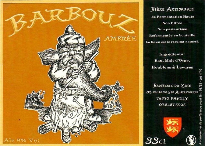 Etiquette BRASSERIE DU ZINK 02