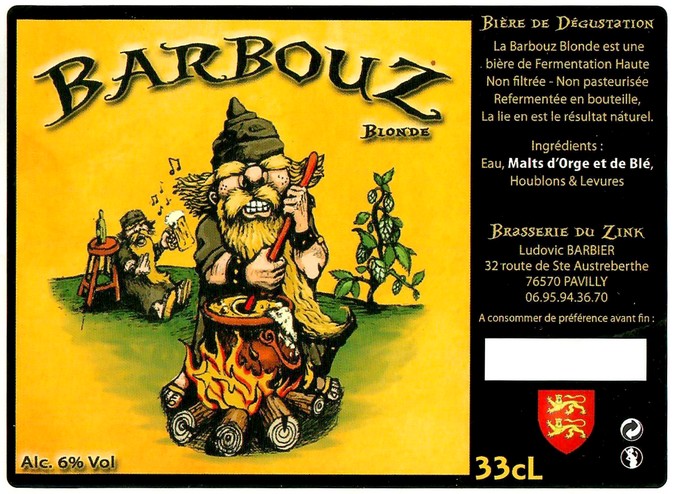 Etiquette BRASSERIE DU ZINK 09