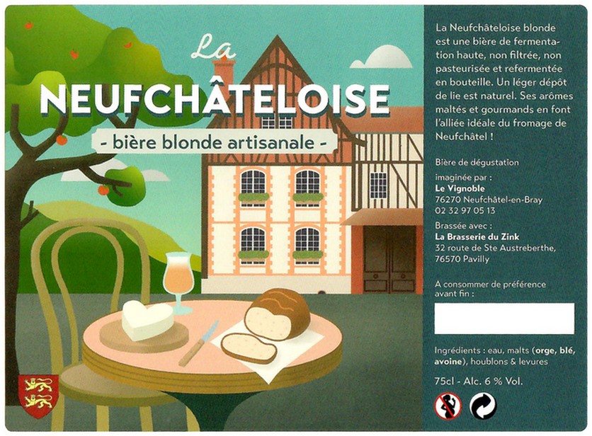 Etiquette BRASSERIE DU ZINK 17