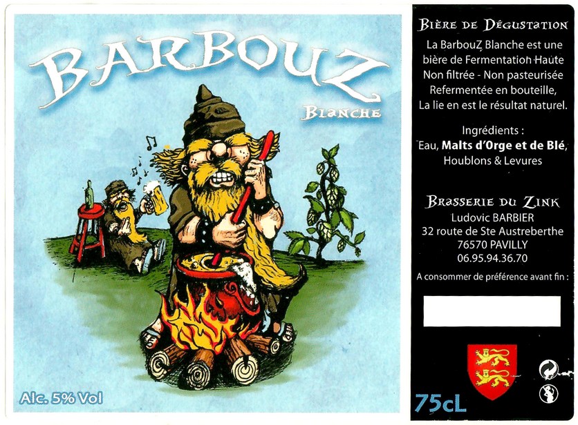 Etiquette BRASSERIE DU ZINK 21