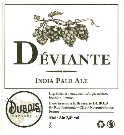 Etiquette BRASSERIE DUBOIS 09