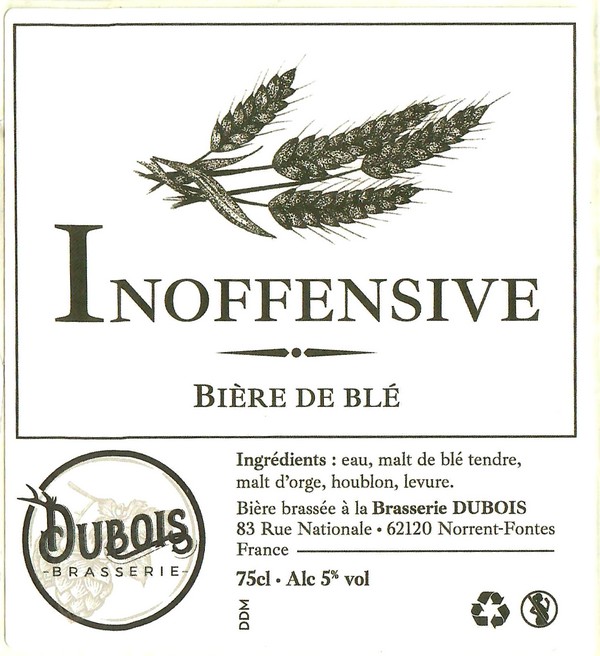 Etiquette BRASSERIE DUBOIS 13