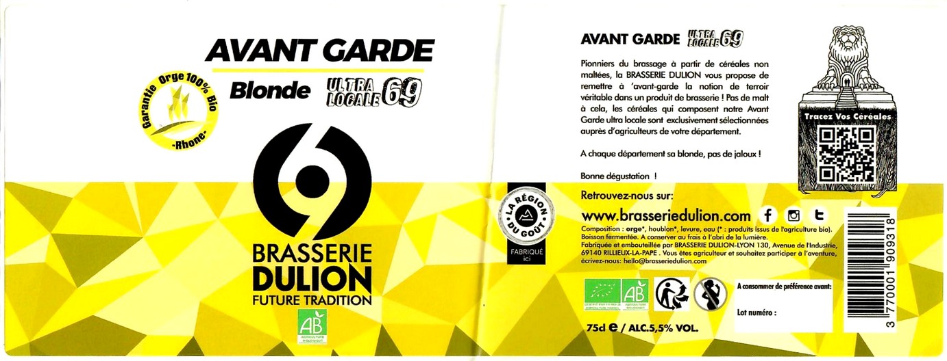 etiquette BRASSERIE DULION 08