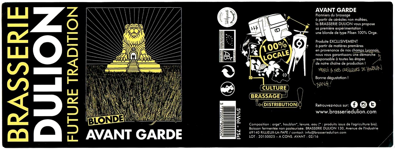 etiquette BRASSERIE DULION 12