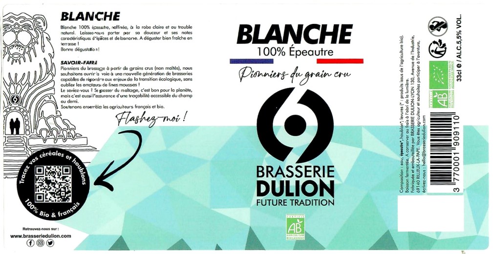 Etiquette BRASSERIE DULION 15