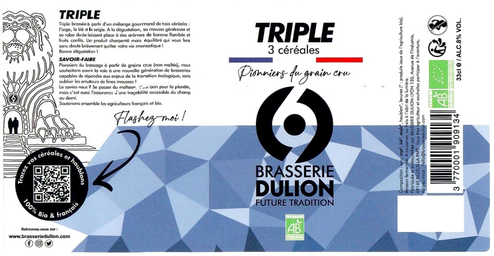 Etiquette BRASSERIE DULION 19