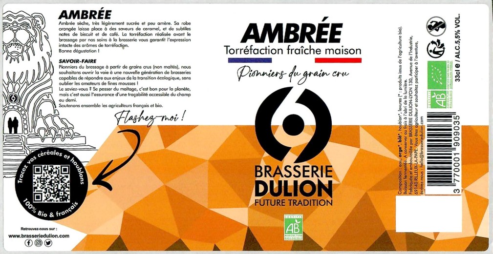 Etiquette BRASSERIE DULION 21