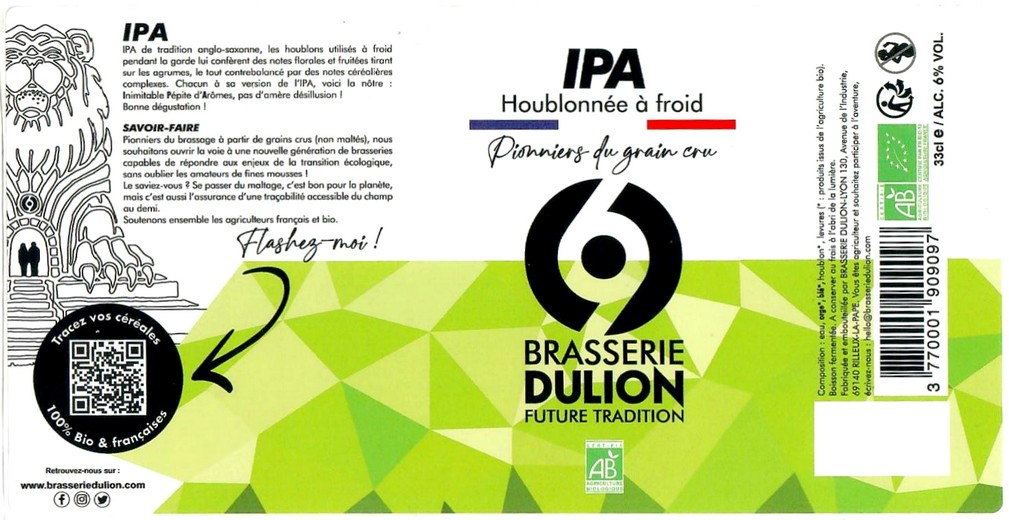 Etiquette BRASSERIE DULION 22