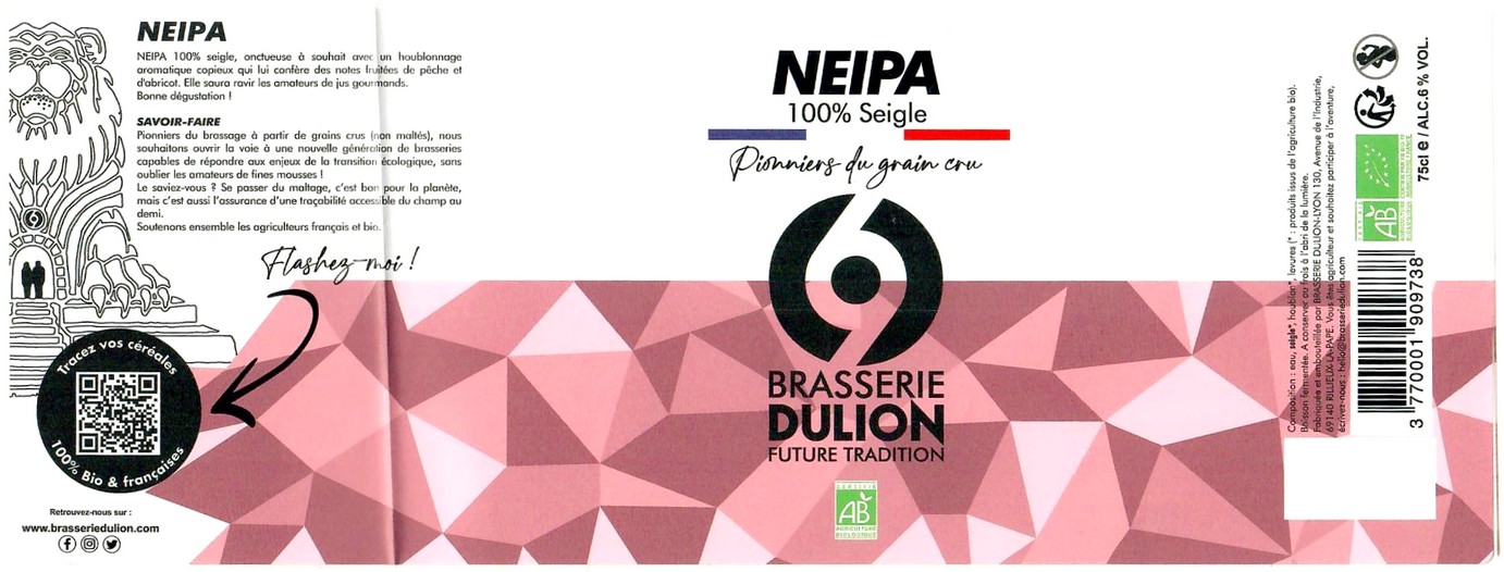 Etiquette BRASSERIE DULION 23