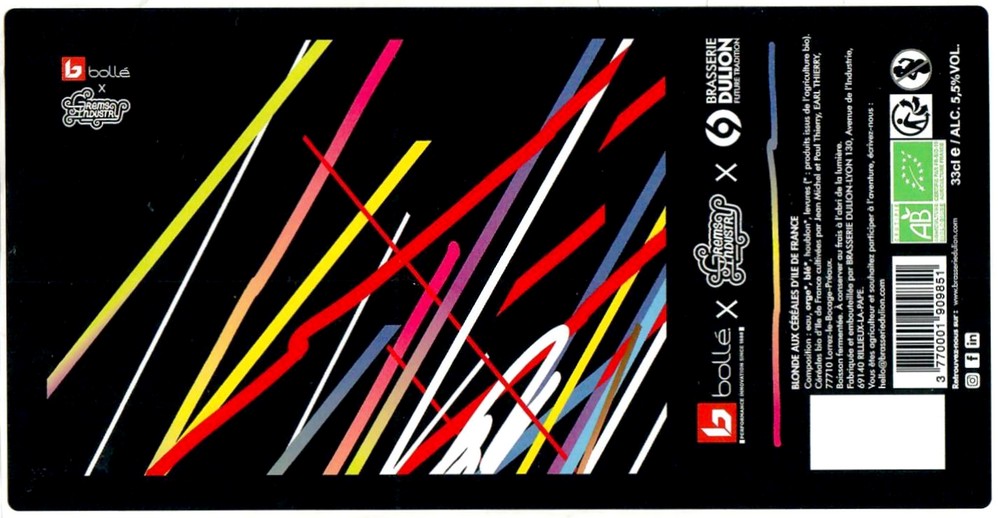 Etiquette BRASSERIE DULION 24