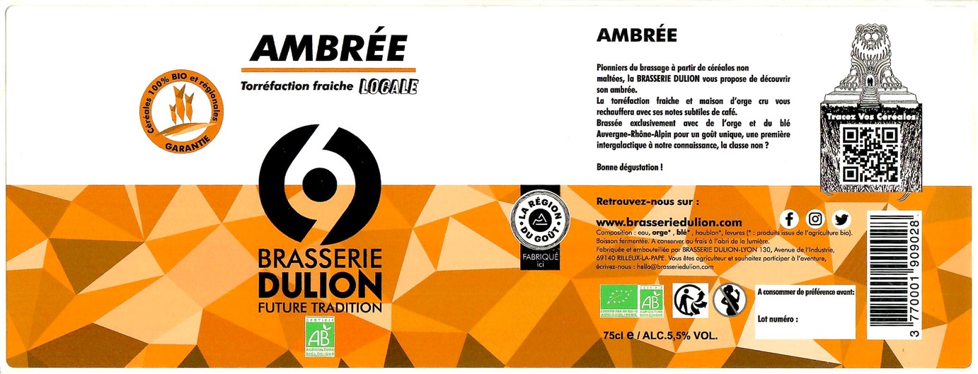 Etiquette BRASSERIE DULION 26
