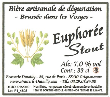 Etiquette BRASSERIE DUTAILLY 04