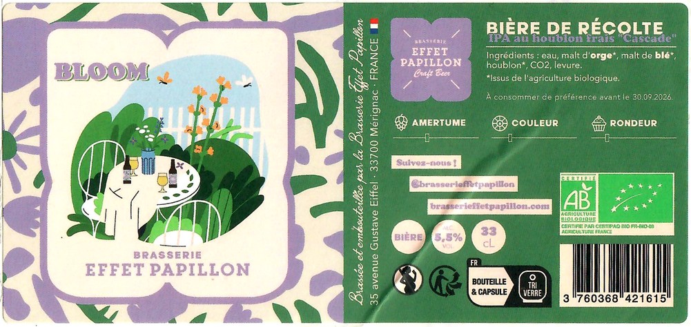 Brasserie EFFET PAPILLON 100