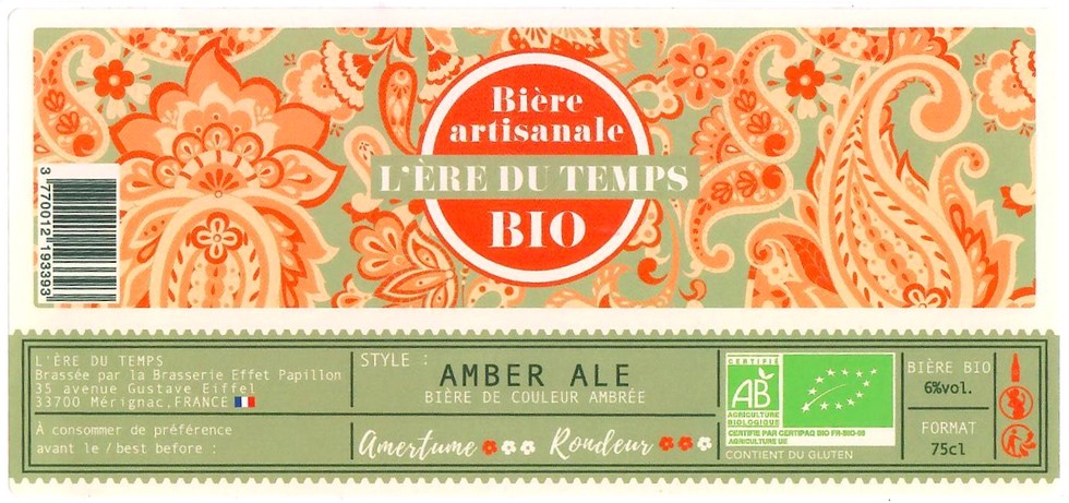 Etiquette BRASSERIE EFFET PAPILLON 55