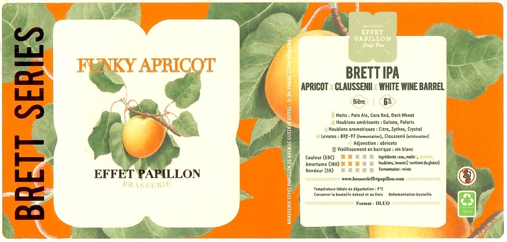 Etiquette BRASSERIE EFFET PAPILLON 62