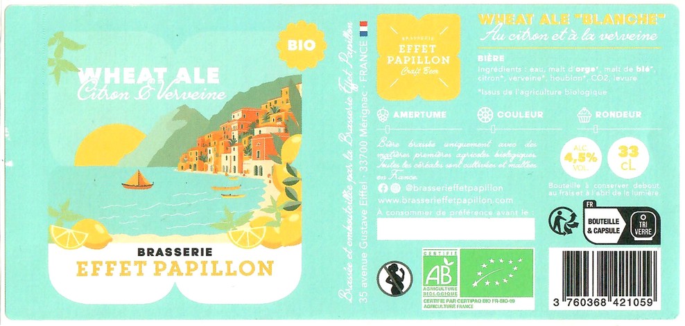 Etiquette BRASSERIE EFFET PAPILLON 64