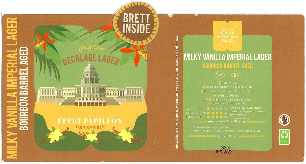 Etiquette BRASSERIE EFFET PAPILLON 72