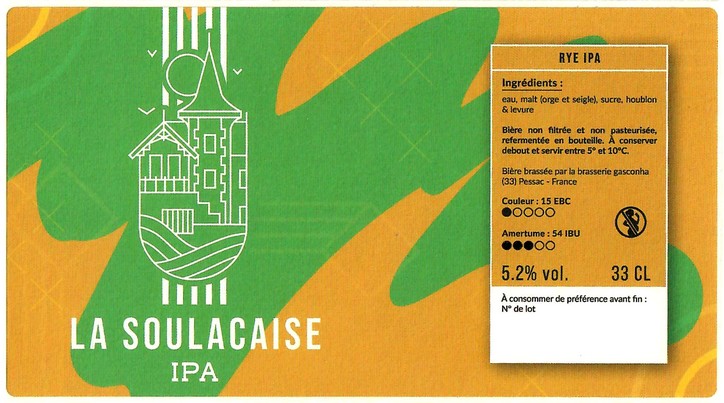 Etiquette BRASSERIE EFFET PAPILLON 96