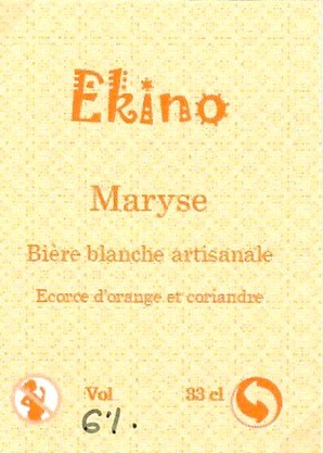 Etiquette BRASSERIE EKINO 01B