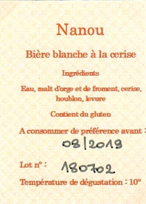 Etiquette BRASSERIE EKINO 04B