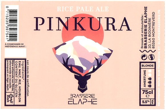 Etiquette BRASSERIE ELAPHE 06