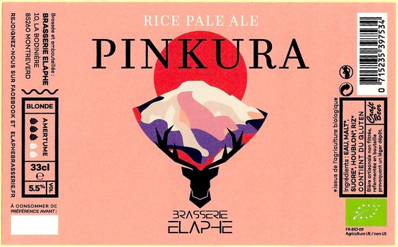 Etiquette BRASSERIE ELAPHE 07