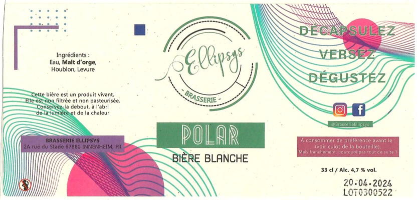 Etiquette BRASSERIE ELLIPSYS 04