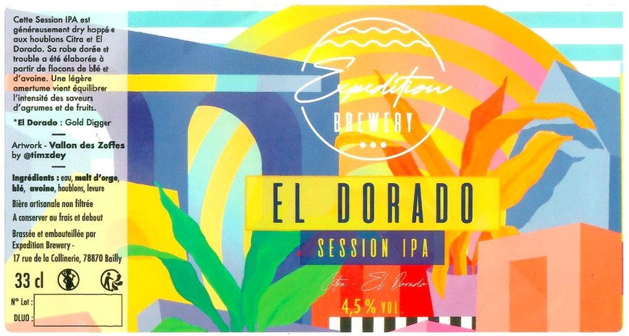 Etiquette BRASSERIE EXPEDITION BREWERY 01