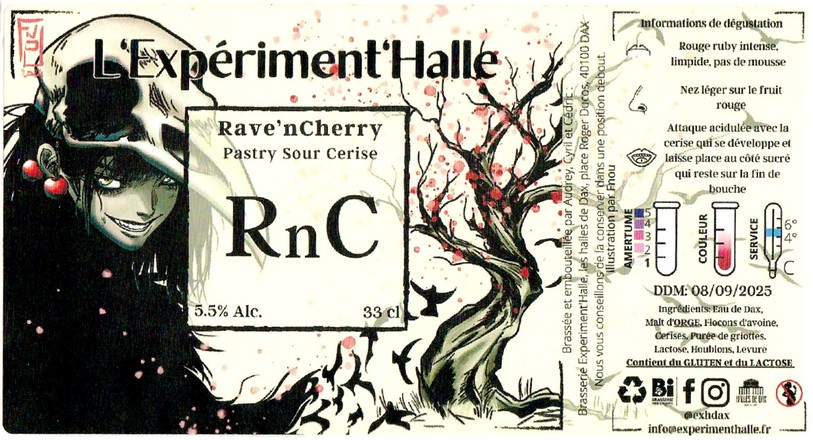 Etiquette BRASSERIE EXPERIMENTHALLE 12