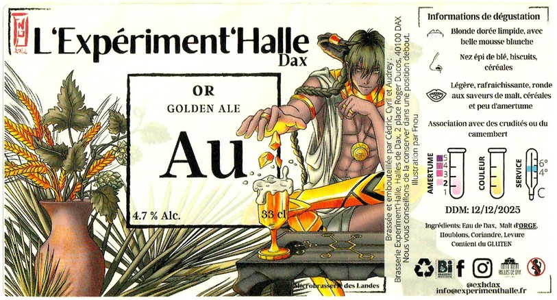 Etiquette BRASSERIE EXPERIMENTHALLE 20