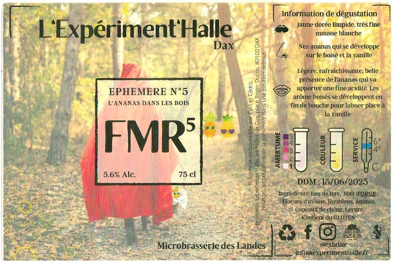 Etiquette BRASSERIE EXPERIMENTHALLE 26