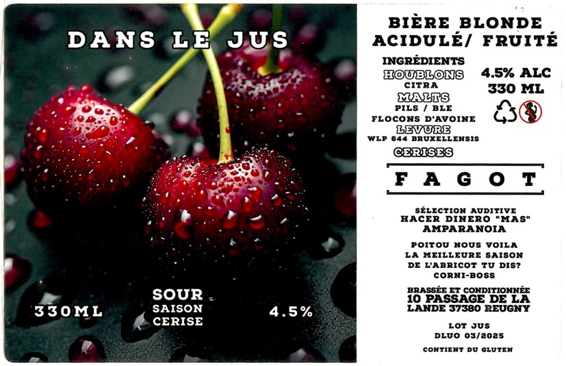 Etiquette BRASSERIE FAGOT 06