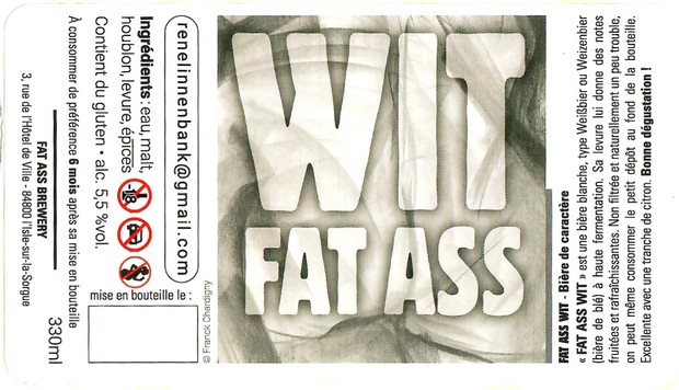 Etiquette BRASSERIE FAT ASS BREWERY 08