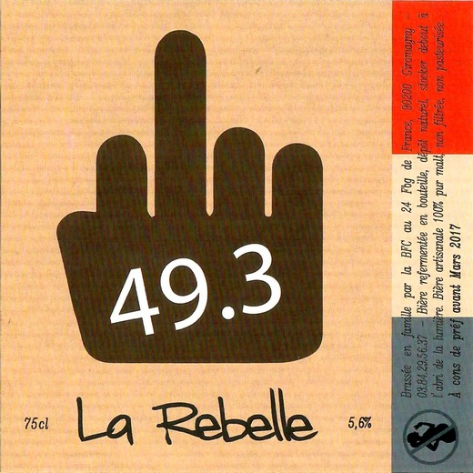 Etiquette BRASSERIE FRANC COMTOISE 18