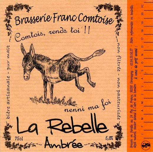 Etiquette BRASSERIE FRANC COMTOISE 19