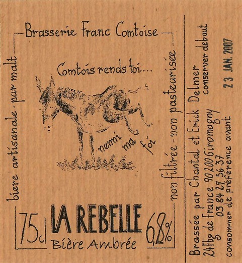 Etiquette BRASSERIE FRANC COMTOISE 20