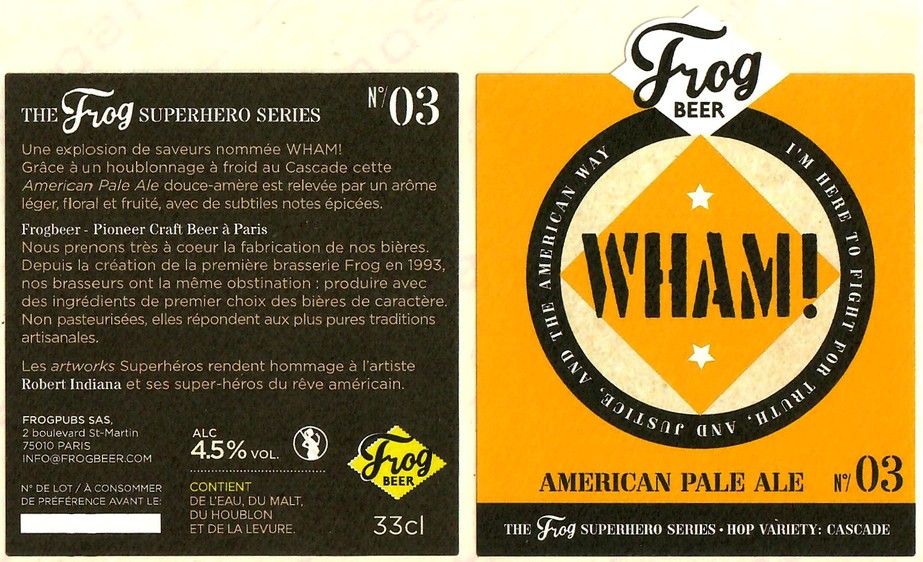 Etiquette BRASSERIE FROGBEER 16