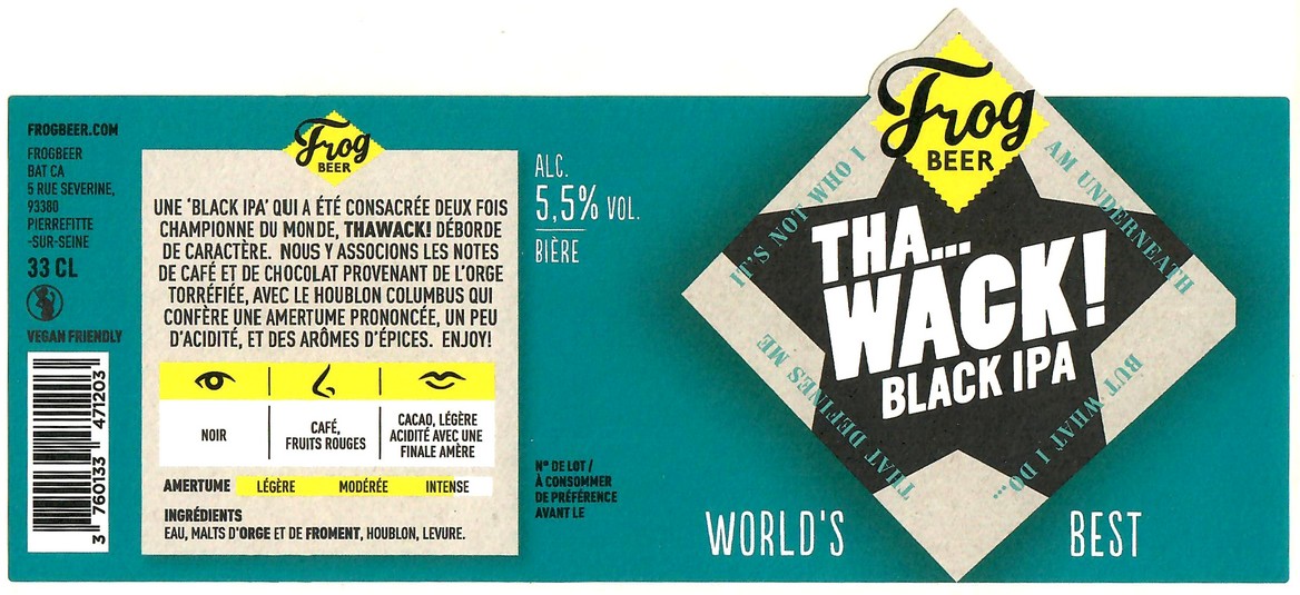 Etiquette BRASSERIE FROGBEER 17