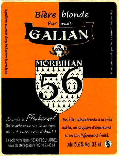 etiquette BRASSERIE GALIAN 13