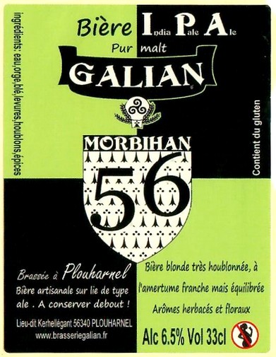 Etiquette BRASSERIE GALIAN 20